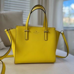 Rare Kate Spade ♠️ yellow leather bag